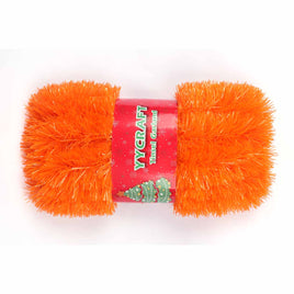 15 Yards (45 Feet) Tinsel Garland Classic Christmas Decorations ,2" - Orange