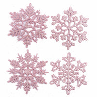 32pcs Glitter Snowflake Ornament 4 Inch for Christmas Tree Decoration-U Pick