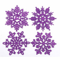 32pcs Glitter Snowflake Ornament 4 Inch for Christmas Tree Decoration-U Pick