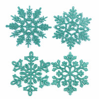 32pcs Glitter Snowflake Ornament 4 Inch for Christmas Tree Decoration-U Pick