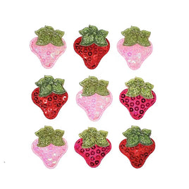 Wholesale Padded Sequin Strawberry 1" Embellishment - U PICK