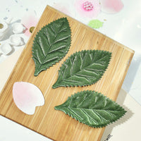 Wholesale Padded Satin Leaf 2.25" Embellishment - Green