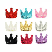 Wholesale Padded Sequin Crown 1 3/8" Embellishment - U PICK