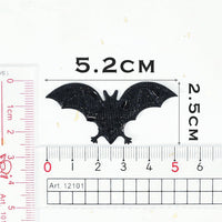 Wholesale 500pcs Padded Bat 2" Halloween Embellishment - Black