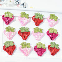 Wholesale Padded Sequin Strawberry 1" Embellishment - U PICK