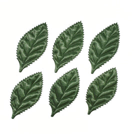 Wholesale Padded Satin Leaf 2.25" Embellishment - Green