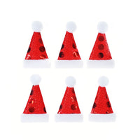 Wholesale Padded Cute Christmas Hat 1.25" Embellishment - Red