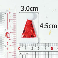 Wholesale Padded Cute Christmas Hat 1.25" Embellishment - Red