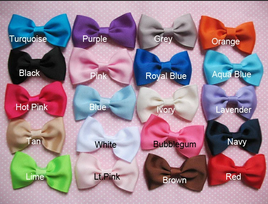 100 Grosgrain Handmade Sewn Bow  2" For Headband-U PICK