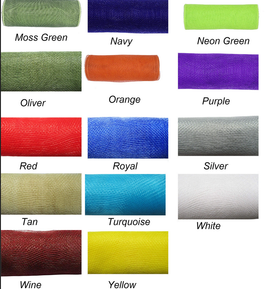 10 inch x 30 feet(10 Yards) Deco Poly Mesh Ribbon (No Metallic Foil)-U PICK