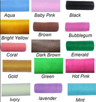 10 inch x 30 feet(10 Yards) Deco Poly Mesh Ribbon (No Metallic Foil)-U PICK