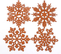 32pcs Glitter Snowflake Ornament 4 Inch for Christmas Tree Decoration-U Pick