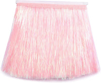 10 Yards Tinsel Fringe Trim 6” Wide (30 colors)-U PICK