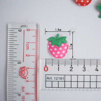 Wholesale Padded Dots Strawberry 7/8" Embellishment - U PICK