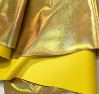 Shiny Foil on Stretch Lightweight Knit Jersey Polyester Spandex Fabric By the Yard - U PICK!