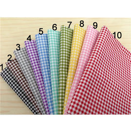 YYCRAFT Gingham Cotton Fabric By the Yard-U Pick