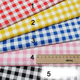 YYCRAFT Gingham Cotton Fabric By the Yard-U Pick