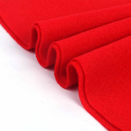 1 Yard Thick Soft Felt Fabric by The Yard - Red