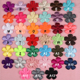 100 Padded Satin Flower 2.5"-U PICK